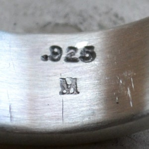 unisex silver ring matte finish handmade hammered artisan designed sterling silver wedding or engagement band customized image 2