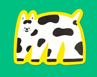 Moo Moo Cat Riso Postcard Set