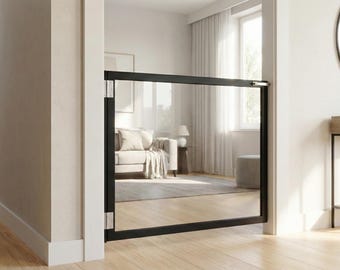 Custom Plexiglass Stair Gate | Clear Pet & Child Safety Barrier