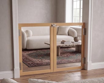 Custom Acrylic Dog Gate | Toddler Safety Barrier, Indoor/Outdoor Use