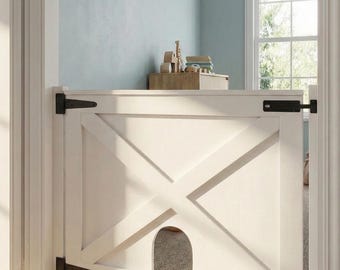 Handmade Wooden Pet Gate | Custom Dog and Cat Barrier for Doorways & Stairs