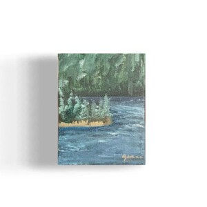 Lakeside Landscape Mini Painting