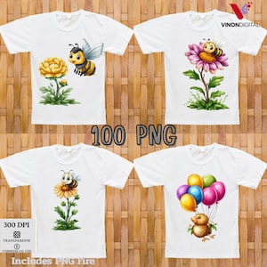 Cute Animal Clipart Bundle PNG | 100 Transparent Files | Sublimation & Sticker Designs | 300 DPI | Commercial Use