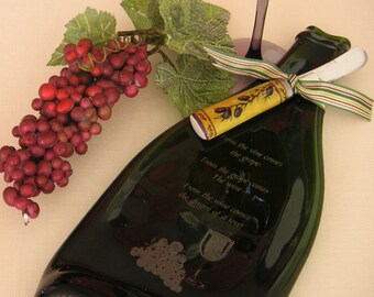 Flattened Wine Bottle Tray - PERSONALIZED with ANYTHING you want