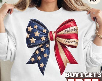 USA Flag Bow PNG, Bow PNG, 4th of July Clipart, Independence day, America Shirt, America Flag Shirt, Red White Blue, 4th of July Shirt, Bow