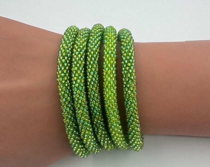 SPRING MEADOW | Handmade Glass Seed Bead Nepal Bracelet| 1 Bracelet | Colorfulque Creations | Nepal Seed Bead Bracelets