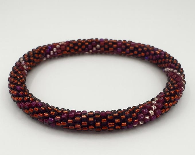 SPICED MERLOT | Handmade Glass Seed Bead Nepal Bracelet| 1 Bracelet | Colorfulque Creations | Nepal Seed Bead Bracelets