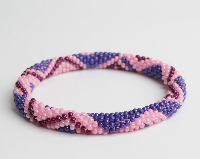 BERRY SWIRL | Handmade Glass Seed Bead Nepal Bracelet| 1 Bracelet | Colorfulque Creations | Nepal Seed Bead Bracelets
