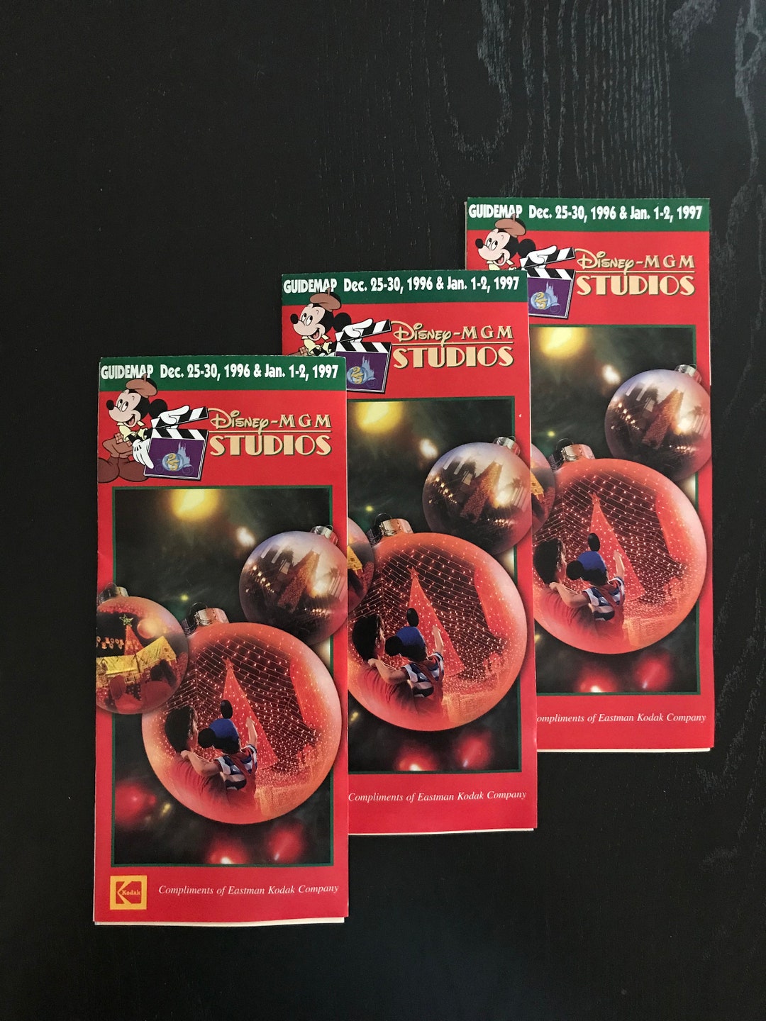 Walt Disney MGM Holiday Guidemaps Set of 3 Etsy