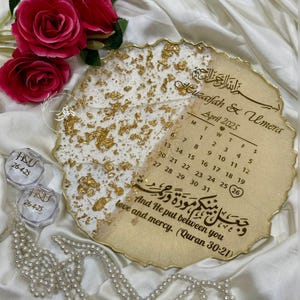 Resin Tray | Engagement Ring Tray | Nikkah Tray | Resin Ring Tray