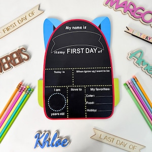 Reusable First Day of School Sign, First Day of School Sign, Reversible First Day of School Sign, Back to School, Last Day of School Sign