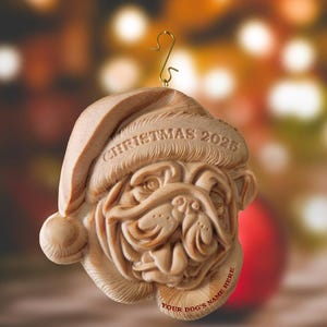 Customized Dog Christmas Ornament - Bulldog