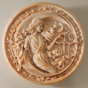 Astrological Wood Carving - Libra