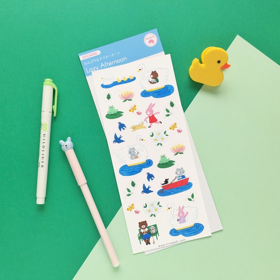 Lazy Afternoon Swan Boat Park Dog Sticker Sheet Matte Kiss Cut Etsy Lazy Afternoon Swan Boat Park Dog Sticker Sheet Matte Kiss Cut Etsy