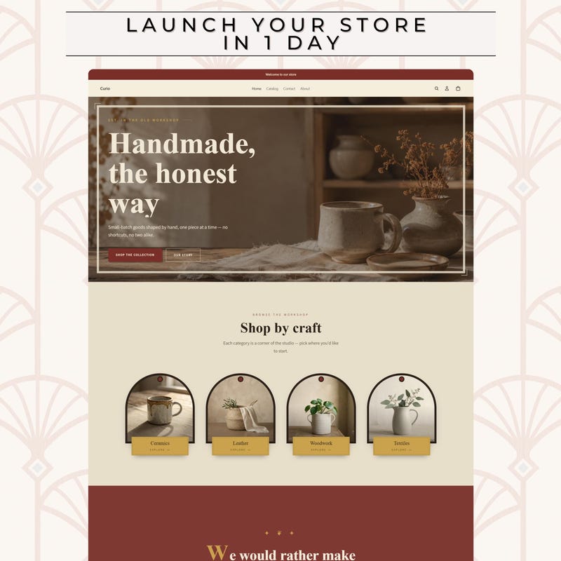 Textile Website Design - Etsy
