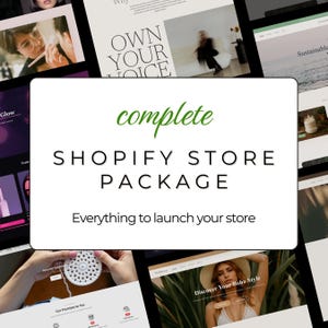 Shopify-websiteconfiguratieservice, aangepast winkelontwerp, nieuw ontwerp homepage, collecties en volledige configuratie, e-commerceontwerp boetiek