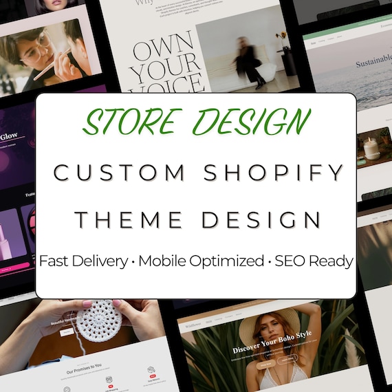 Create Custom Shopify Store , Website Design, High Converting Theme, Dropshipping Store Setup, shop creation