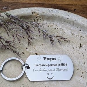 engraved key ring for dad, Father&#39;s Day gift, birthday, customizable, man, handmade
