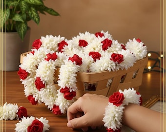 Artificial Gajra Bracelet/Wristlet for Wedding, Mehndi, Haldi, Bridesmaid