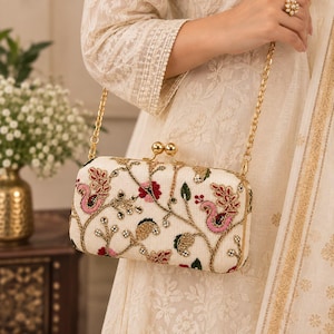 クラッチバッグ Silk bag Made in India Silk Indian Handbags - Etsy