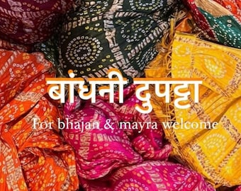 200 pcs Bandhani Dupattas Indian Traditional Scarf | Indian Dupatta | Gift for Her
