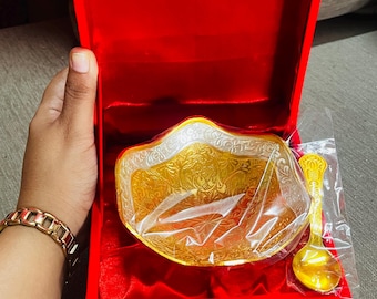 Metal Bowl Set: Diwali, Wedding, Pooja, & Housewarming Gifts