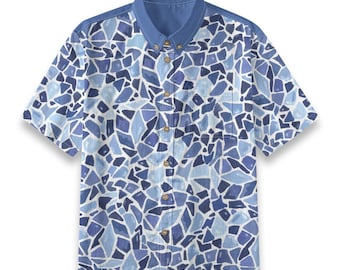 Kid's Shirt With Pocket - "Geometry"