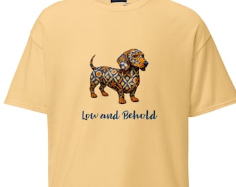 Unisex classic tee - "Low and Behold" — the dachshund design
