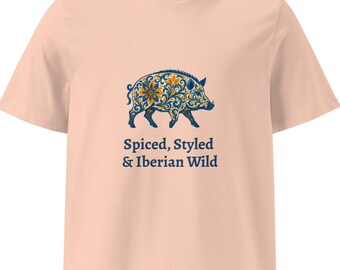 Unisex organic cotton t-shirt - Spiced, Styled & Iberian Wild