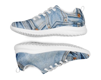 Women’s athletic shoes - Denim Pant (Black or White Soles)