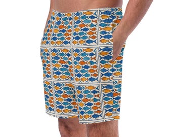 Recycled Swim Trunks - Tile Tanned & Ready