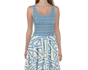 Skater Dress - “Geometry Meets Joy”