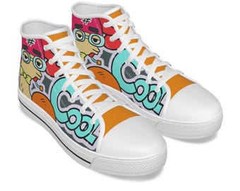 Kid's Canvas Hightop Shoes - "Cool is Cool"