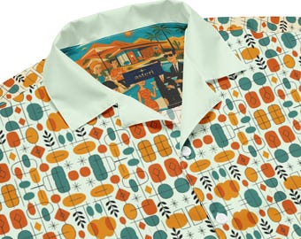 Backyard Boogie & Atomic Vibes - Unisex button shirt