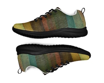 Men’s athletic shoes - Copper Green Striped