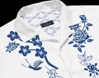 Blue-tiful Distraction - Unisex button shirt