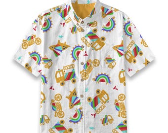 Kid's Shirt With Pocket - "The Transport"