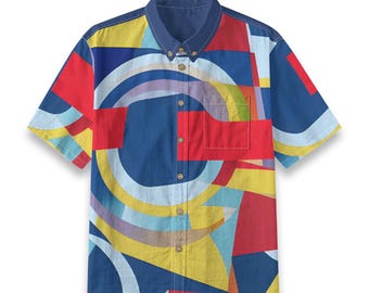 Kid's Shirt With Pocket - "Geo Power ll"