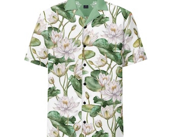 Unisex button shirt - Water Lilies