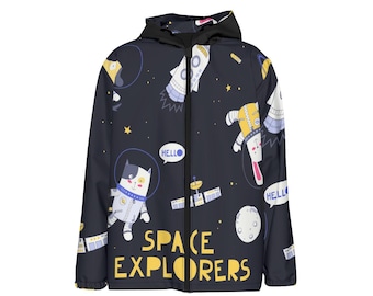 Kid's Waterproof And Windproof Jacket - "Space Explorer"