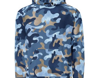 Blue Camo Unisex Hoodie