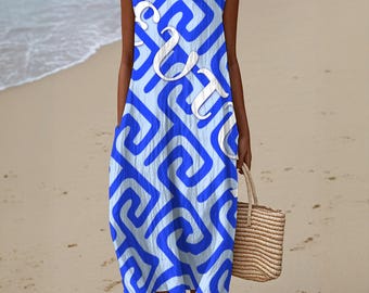 Women's Sleeveless Dress - "Happiness"