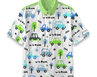 Kid's Shirt With Pocket - "Vroom"