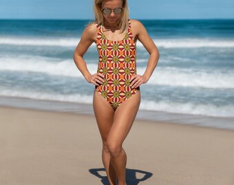 One-Piece Swimsuit - “Cosmic Chic”