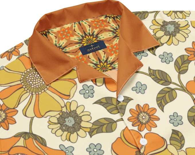 Featured listing image: Botanical Bravado - Unisex button shirt