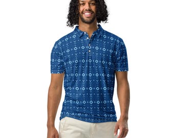 Men’s slim fit polo - Gridlocked