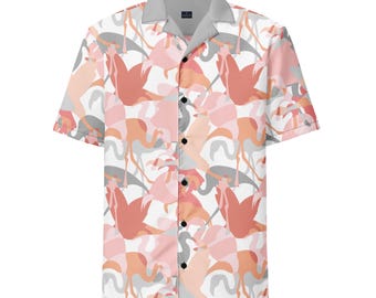 Unisex button shirt - Flamingo