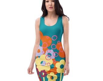 Women's Bodycon dress - “Tropic Tease”