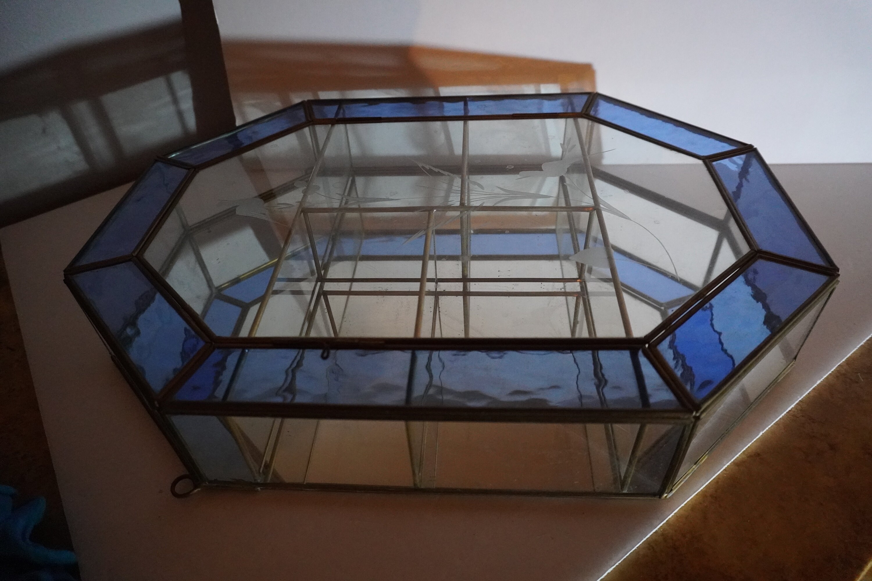 Art Etched Glass Display Box Etsy UK