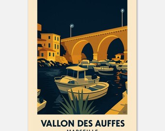 Affiche Le Vallon des Auffes - Marseille